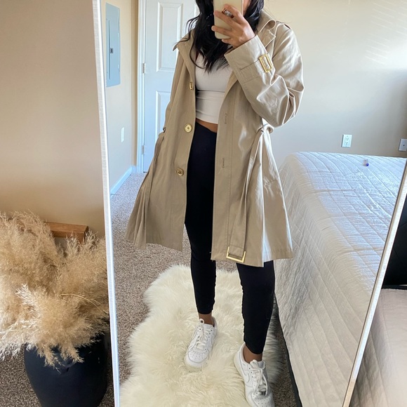 Michael Kors Hooded Trench Coat 